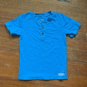 Merce and Me Jax Kids Vibrant Blue Button Tee size 4 GUC